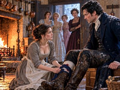 Her Aunt Hid Her Away in the Kitchen While the Duke Arrived at the Grand Estate to Choose a Bride Among the Most Powerful Families in the Region. Everyone believed the quiet young woman working behind the scenes would never be noticed, destined to remain invisible while others fought for the nobleman’s attention. But fate took an unexpected turn when the Duke was brought to her humble kitchen fire, where he discovered a person completely different from the elegant ladies presented before him. What he found there challenged everything he believed about loyalty, kindness, and true worth, changing both their lives forever.