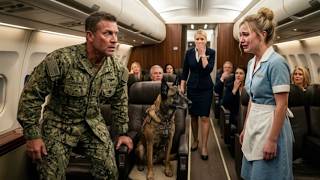 They Forced a Waitress and Her K9 Out of First Class — Then the Navy SEAL Froze