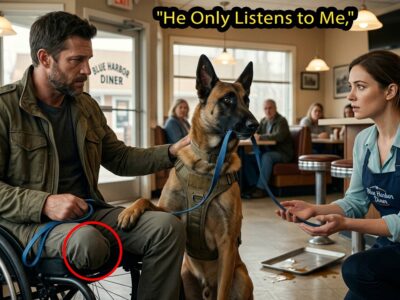 “He Only Listens to Me,” the Disabled Veteran Said—Then His K9 Chose the Waitress 