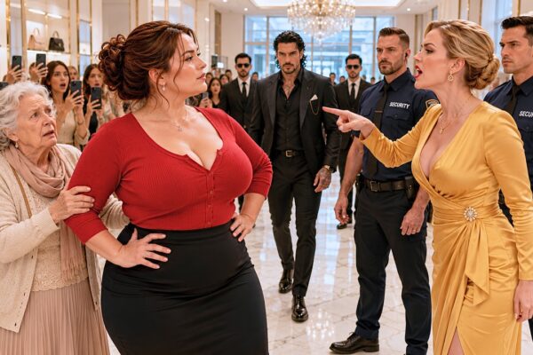 Kind Plus-Size Girl Defends an Old Woman Being Humiliated, Unaware Her Son Is a Mafia Boss 