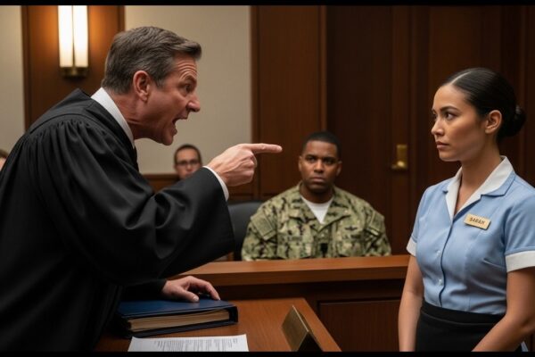 “YOU’RE JUST A WAITRESS, B＊TCH ” Judge Mocked Her in Court — Until the SEAL Commander Walked In 