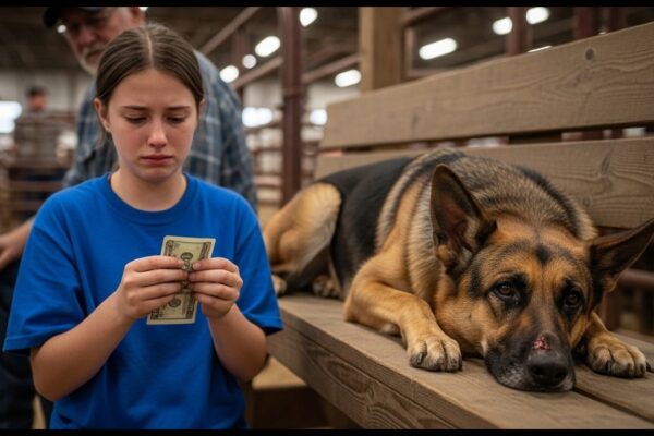 A Little Girl Buys a Sick Dog at Auction — The Secret of Her Late Father Will Shock You 