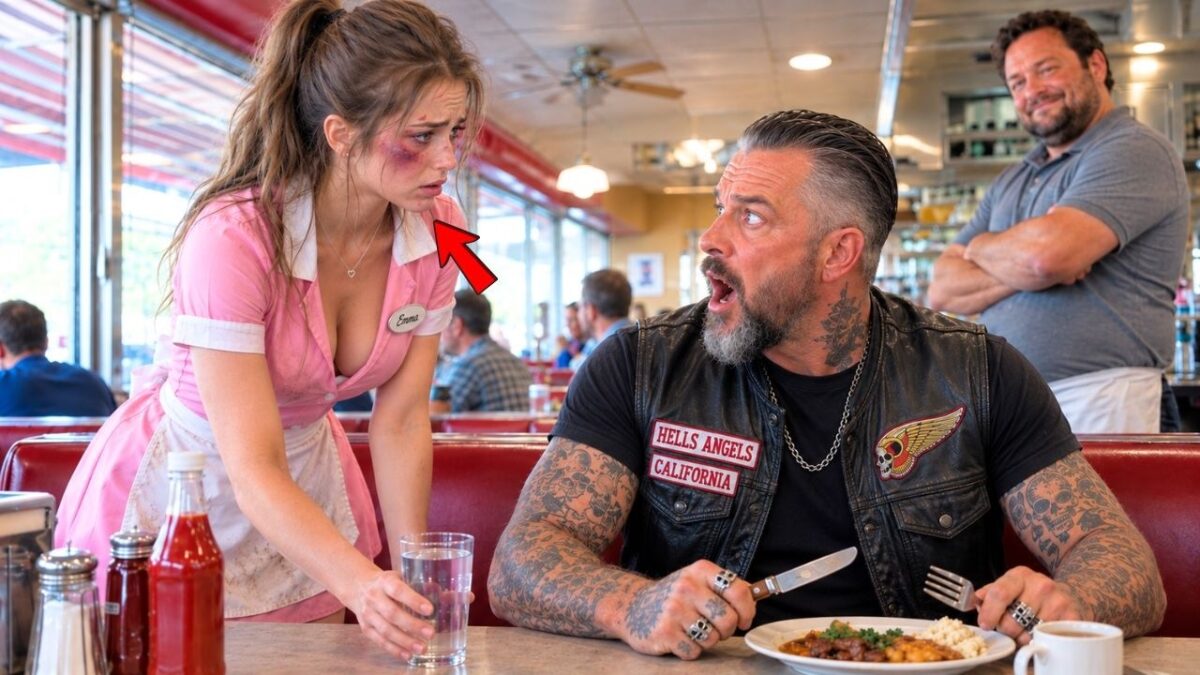 Undercover Biker Noticed Her Bruises — What He Did Next Left the Diner Silent