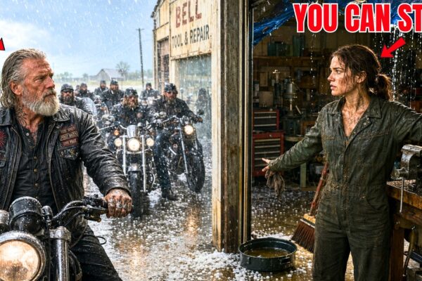 A Young Woman Hid 20 Bikers in Her Garage During a Hailstorm — What They Found Saved Her Shop