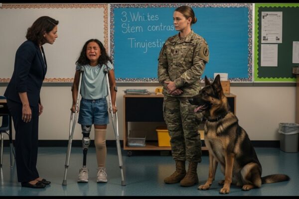 A Navy SEAL and Her K9 Arrived to Pick Up Her Disabled Daughter — What She Witnessed Was Horrifyi 