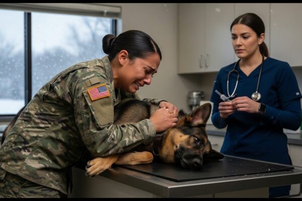 A K9 Embraced His Handler Moments Before Euthanasia — What the Vet Discovered Was Terrifying 