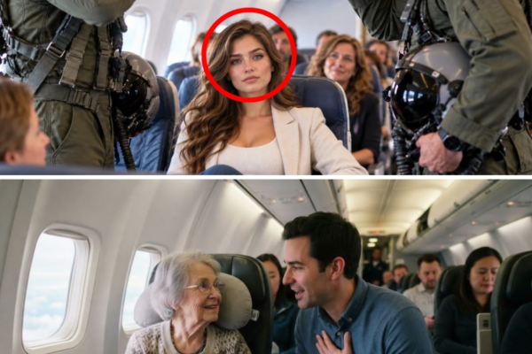 She Was Quietly Boarding in 14C — Until Two Fighter Pilots Stood and Saluted Her 