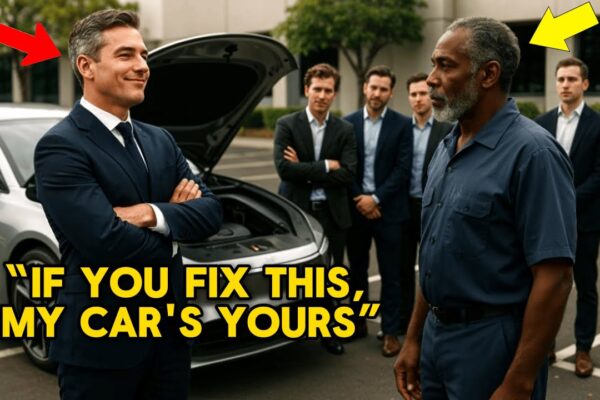 CEO Mocked: “Fix This and My Car’s Yours” — Froze When the Black Janitor Did It Effortlessly