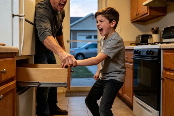 He Called It Discipline—Then Mom Found the Cookie Under the Fridge