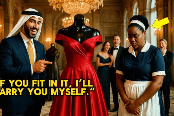 “IF YOU FIT IN THAT DRESS, I’LL MARRY YOU!” Arab Millionaire Laughed at Black Maid, But Months Later 