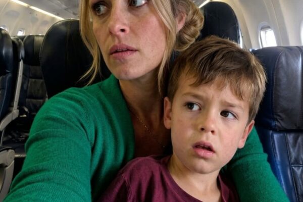 MY SON AND I SECRETLY BOARDED MY PILOT HUSBAND’S FLIGHT TO SURPRISE HIM — THEN HIS ANNOUNCEMENT OVER THE SPEAKERS WIPED THE SMILES OFF BOTH OUR FACES