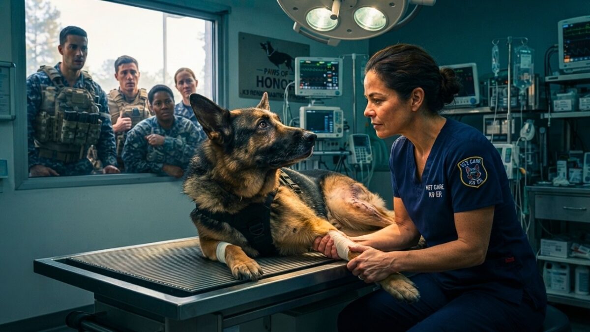 Nobody Wanted This Broken Military K9… Until One Nurse Gave Him Hope Again