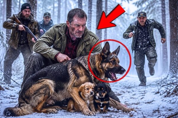 A Retired Navy SEAL Found an Injured K9 Protecting Two Helpless Puppies From Ruthless Oregon Hunters