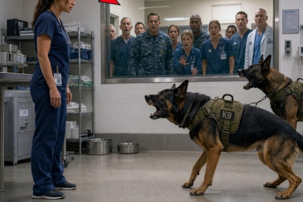 They Locked the Quiet Nurse in a Room With 2 Aggressive Military K9s Then She Made One Move