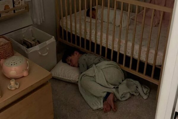 “My 7-Year-Old Son Started Sleeping Under His Newborn Sister’s Crib Every Single Night – The Night I Finally Crept In to Listen at 2 AM, What He Was Whispering to Her Made My Blood Run Cold”