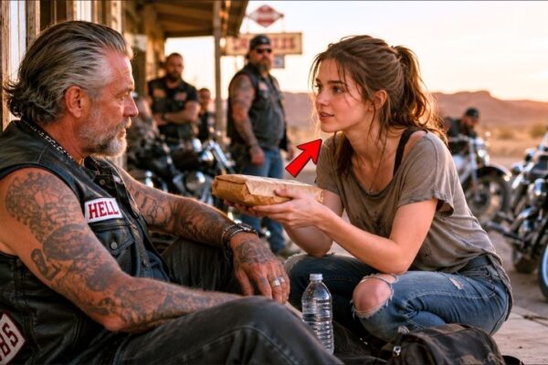 “I Have Food If You’re Hungry…” She Told a Stranger — Then 11 Bikers Arrived
