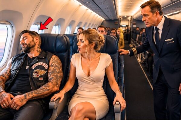 Everyone Ignored the Biker in Seat 5A — Until the Captain Needed a Combat Pilot 