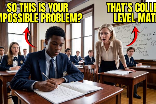 Teacher Handed Black Student “Impossible” Math to Mock Him — Before She Could Blink, He’d Cracked It