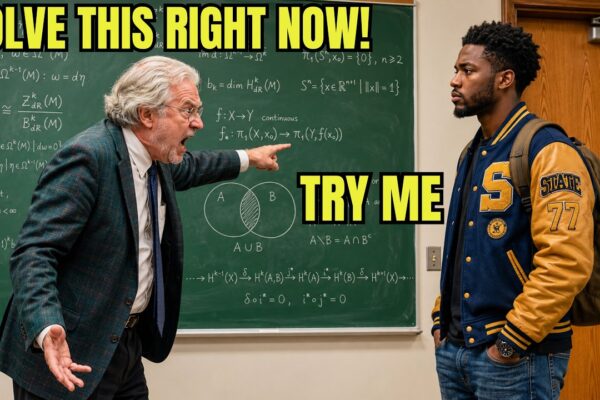Professor Doesn’t Know Late Black Student Is a Math Prodigy — Hands Him “Impossible” Problem to Mock