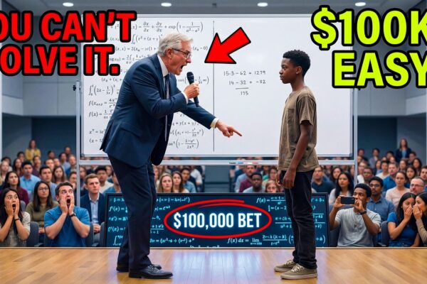 Professor Bet $100,000 “Black Student Can’t Solve This” — But Student Solved It in 90 Seconds