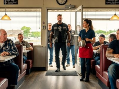 Thug Slapped an 81-Year-Old Veteran in a Diner — Then His Son Walked In With the Hells Angels