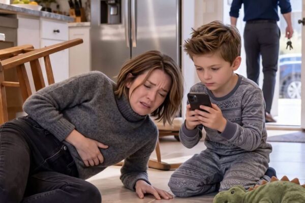After My Husband Left Me Lying on the Kitchen Floor, Barely Able to Breathe, Our Five-Year-Old Son Grabbed My Phone and Called the One Man His Father Never Wanted Near Us.