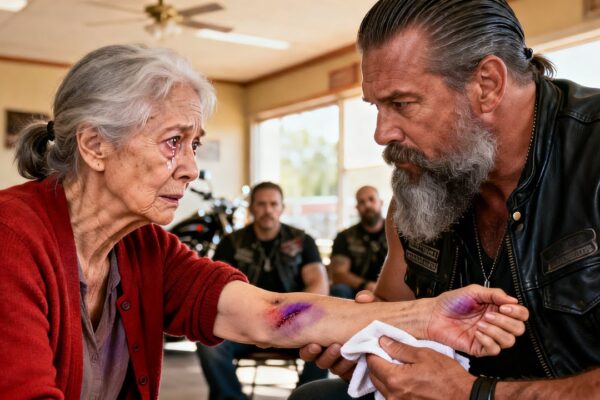 Elderly Woman Asks Hells Angels Biker for Help — ‘My Caregiver Told Me to Stay Quiet’ 