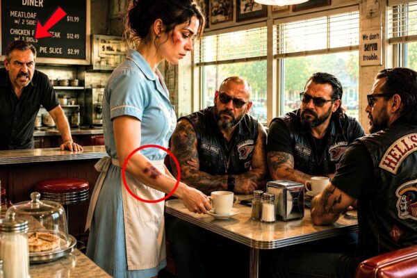 Hells Angel President Noticed the Waitress’s Bruises — What He Did Next Changed Her Life Forever