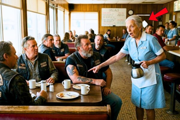 Elderly Waitress Said to The Bikers, “My Husband Had a Tattoo Just Like You”