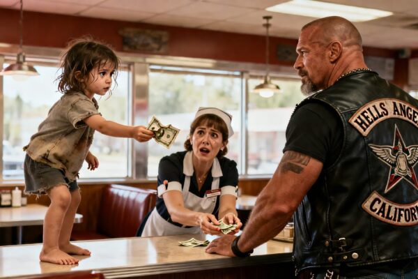 Little Girl Pays for a Hells Angels Coffee With Her Last Dollar. What He Did Next Changed Her Life