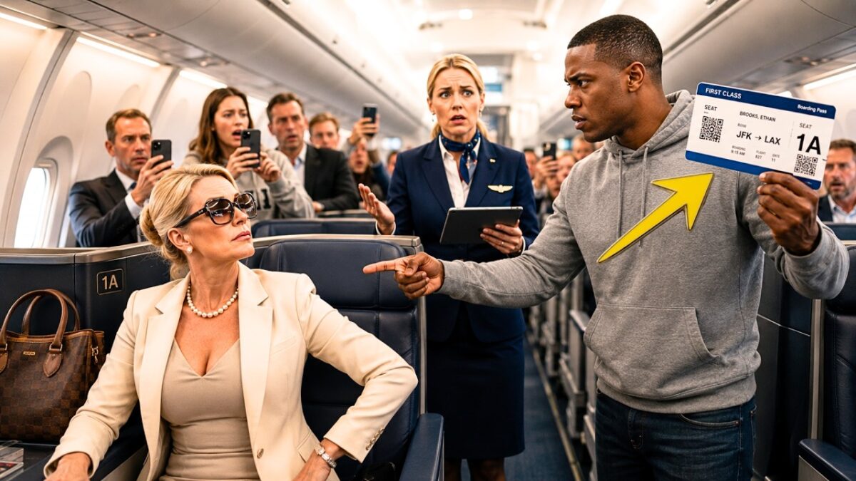 White Woman Snatched The Black CEO’s Seat — Then Froze When He Said “I Own This Airline” 