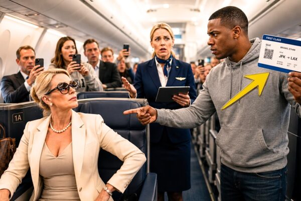 White Woman Snatched The Black CEO’s Seat — Then Froze When He Said “I Own This Airline” 