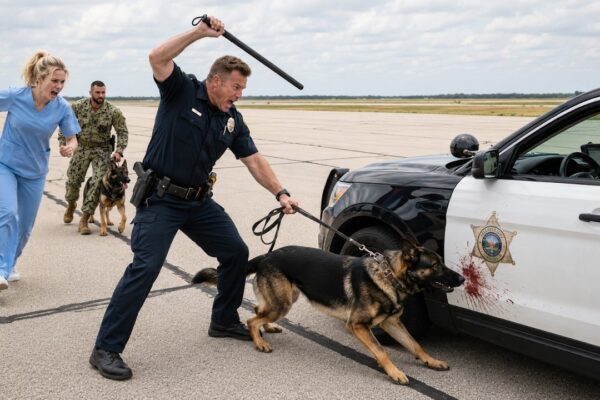 A Brutal Cop Chained and Beat a German Shepherd— Then a Nurse & K9 Stepped In and Exposed the Truth