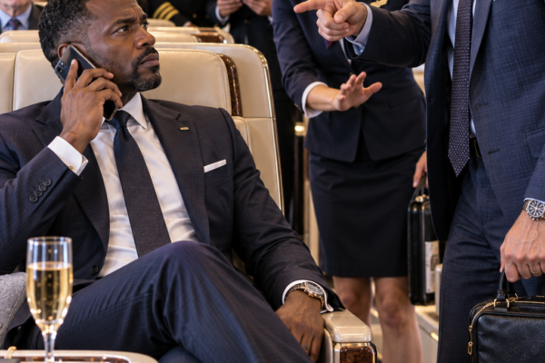 Passenger Refuses to Sit Next to Black CEO — One Phone Call Later, the Entire Flight Is Grounded
