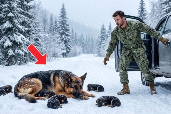 A Navy SEAL Found a Mother Dog and 6 Puppies in the Snow — Then Everything Changed