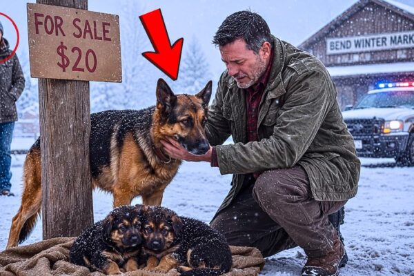 His K9 Was Declared Dead 3 Years Ago—Then He Found Her and Her Puppies for Sale at $20 in the Snow