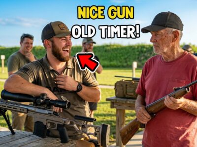 “Just Leave That Target It’s Impossible” Young Sniper Suggests—Old Veteran Hits It With a Pellet Gun