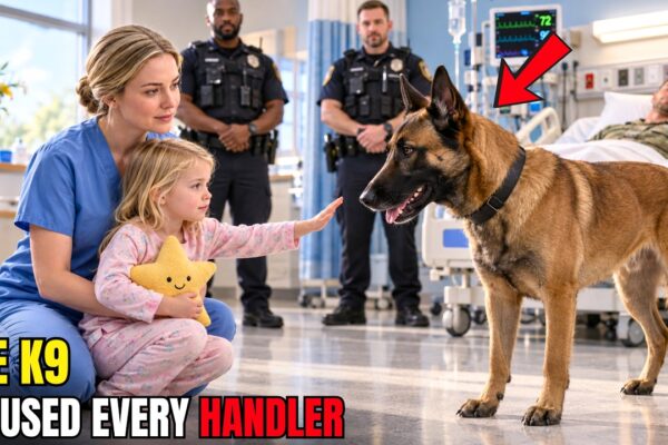 Military K9 Refused to Leave the ICU — Until the Rookie Nurse Brought the SEAL’s Toddler In