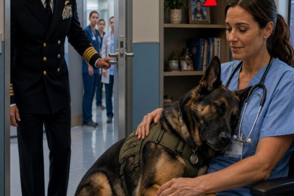 The Navy SEAL Admiral Was Shocked When He Found His K9 Sleeping on a Nurse’s Lap