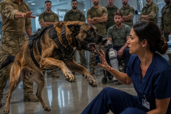 The SEAL Unleashed His Military K9 on the Nurse—But Her Reaction Stunned Every Navy SEAL