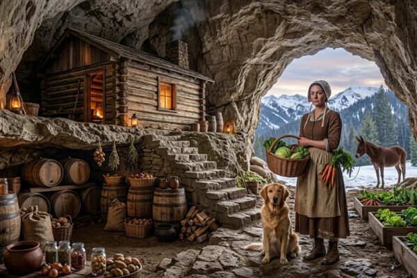 A Widow Built Her Bedroom Inside a Hidden Mountain Grotto After Losing Everything, and Everyone Thought She Had Made the Worst Decision of Her Life. With only basic tools, determination, and a small piece of forgotten land, she transformed a cold stone shelter into a warm and peaceful home carved into the mountain. Then a seven-day blizzard arrived, trapping the entire region under endless snow and freezing winds. While others struggled to find safety, the widow’s unusual mountain refuge became the one place that could withstand the storm. What happened inside that hidden grotto revealed her incredible strength, survival instincts, and a secret the mountain had protected for years.