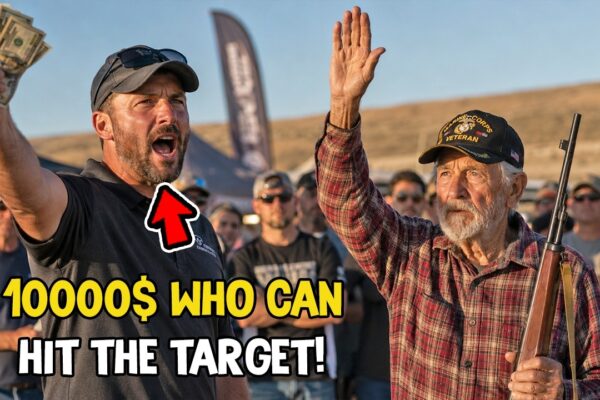 $10,000 If Anyone Hits the 1,000-Yard Plate With Iron Sights — The Old Sniper Did It Cold