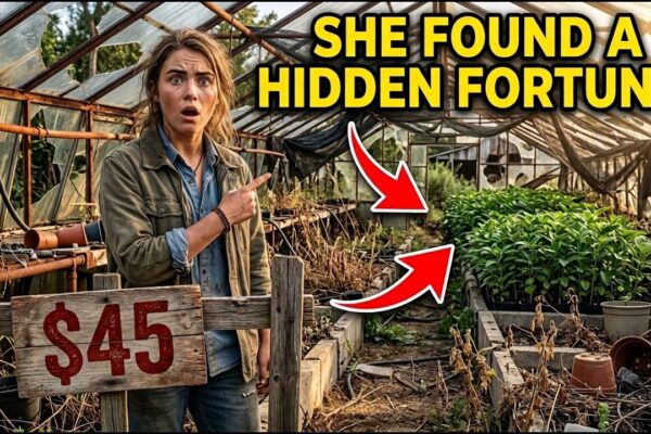 Homeless at 20, She Bought a $45 Abandoned Nursery — Then She Pulled Back One Tarp and Stopped Cold