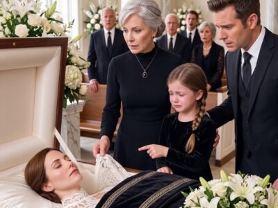 My Healthy 36-Year-Old Daughter P@ssed Away Unexpectedly, but Her Husband Wanted to Follow Her Final Arrangements Without Delay. At the Funeral, My 8-Year-Old Granddaughter Whispered, “Grandma, Mommy Said There’s Something You Need to Notice About Her Dress.” When I Stepped Closer to the Casket, His Expression Changed—and the Funeral Director Quietly Asked Everyone to Remain Inside.
