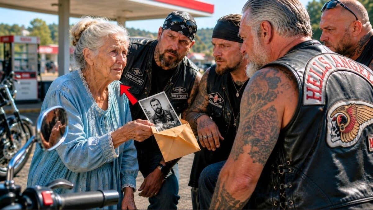 “Can I Ride With You?” Old Lady Asked Bikers — Then They Saw the Photo
