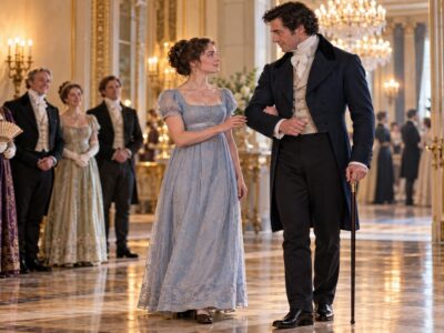 Her Aunt Sent Her to the Duke’s Grand Ball Wearing Simple Walking Shoes Instead of the Elegant Slippers Expected of Noble Ladies, Hoping She Would Blend Into the Background and Remain Unnoticed Among the Wealthy Guests. Surrounded by Beautiful Dresses, Powerful Families, and Endless Competition for the Duke’s attention, she believed she had no chance of being seen. But when the Duke noticed the quiet young woman standing apart from the crowd, he did not ask her for a traditional dance. Instead, he offered something far more unexpected — a simple walk together. What began as a small gesture revealed a connection that changed everything inside the grand halls of the estate.