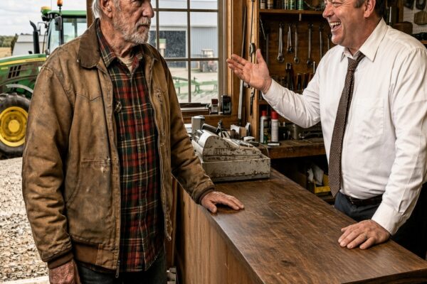 The John Deere Dealer Told the Old Farmer to “Sell the Farm” When He Couldn’t Afford a New Tractor—But Five Years Later, the Same Man Walked Back In and Bought the Entire Dealership That Had Once Mocked Him