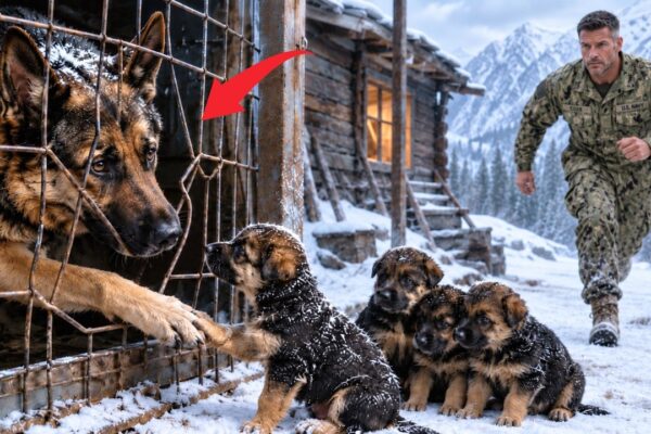 A Retired U S Navy SEAL Found a Mother Dog Caged with 4 Puppies—Then Discovered the Unexpected Trut