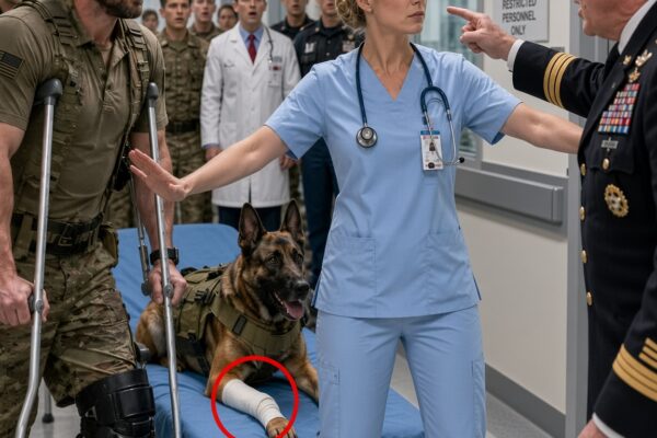 The SEAL Let No One Near His Injured K9 — Until the Nurse Stayed Beside Them All Night
