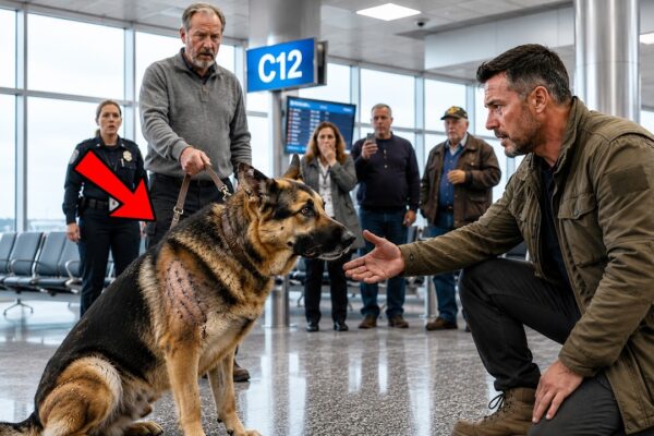 They Mocked the Scarred K9 at the Airport—Until a Navy SEAL Called Him by Name
